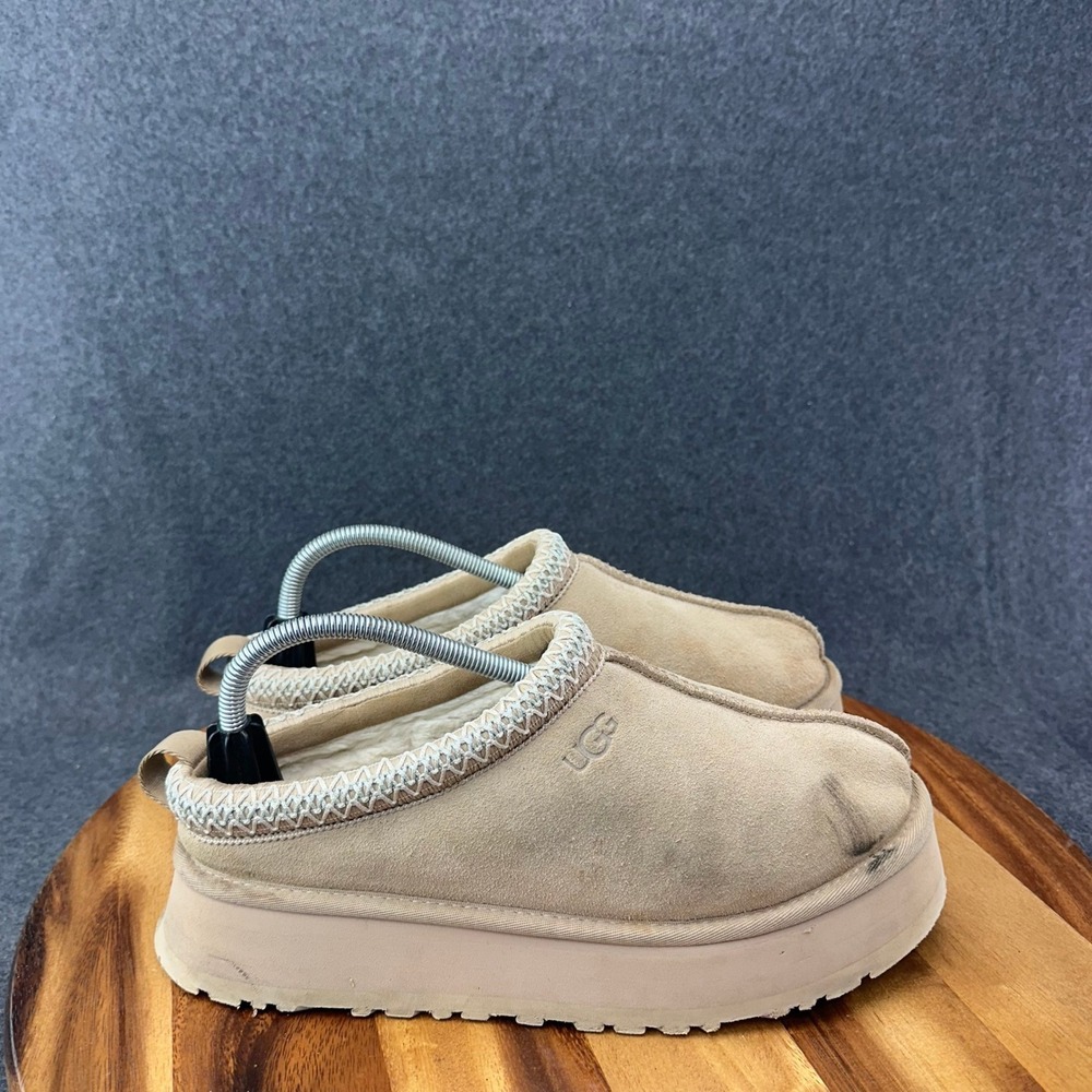 UGG Tazz Sand Platform Womens Shoes 1122553 Slippers Suede Size 10